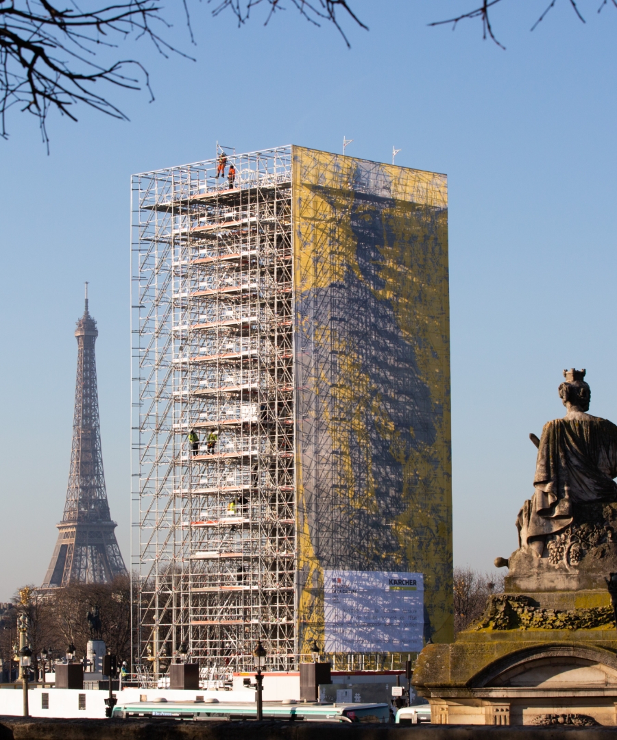 Restauration Obélisque Concorde Paris Tour Eiffel